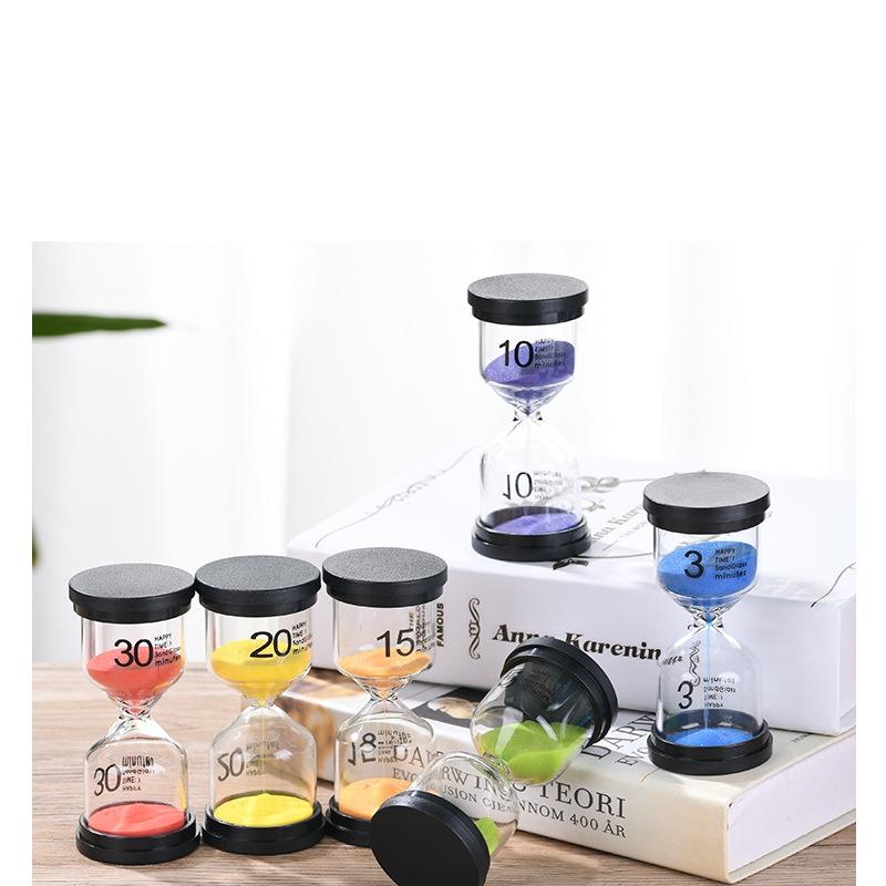 6/1PCS 1/3/5/10/15/30 Sanduhr Minuten Sand Uhr Sanduhr Timer Uhr Uhr Geschenk Kinder Sand Timer Stunde Hause Dekoration