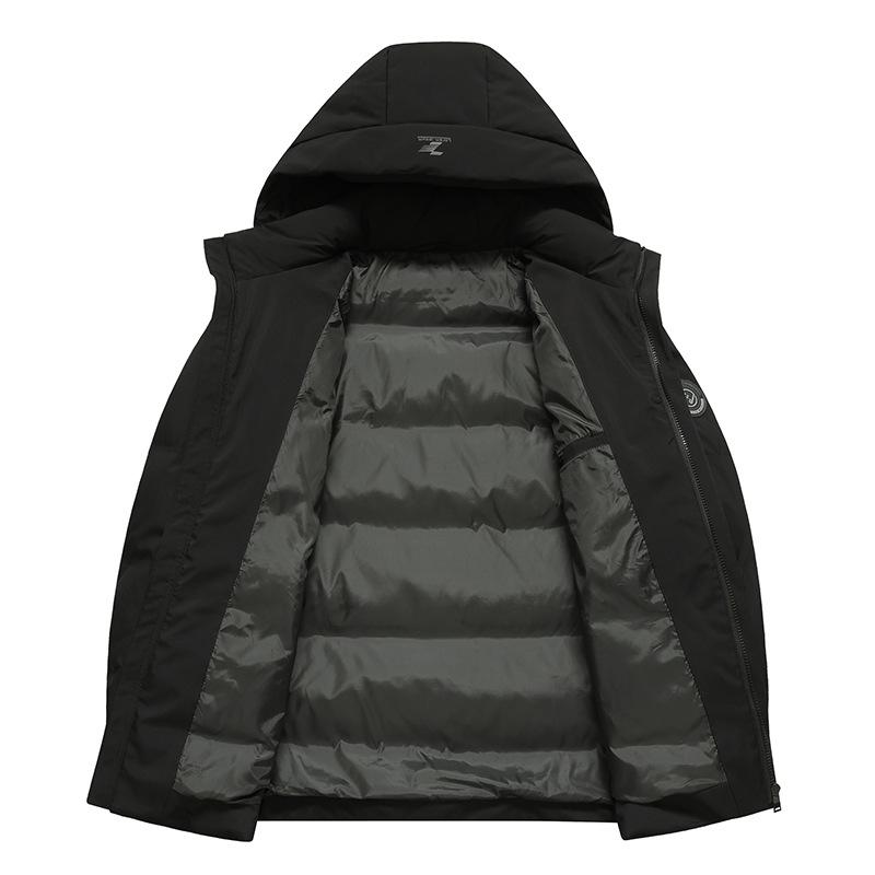 Winter New Men's Down Jacket Extremely Cold Fashion Versatile Hooded Warm Jacket