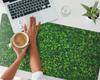 Protective Mat for Home Office Leafy Wall of Nature 100X50 Cm