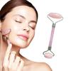 Face Roller Facial Massage Jade Made Natural Rose Quartz.