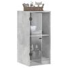 Sideboard with Glass Doors Concrete Grey 35 X 37 X 75.5 Cm