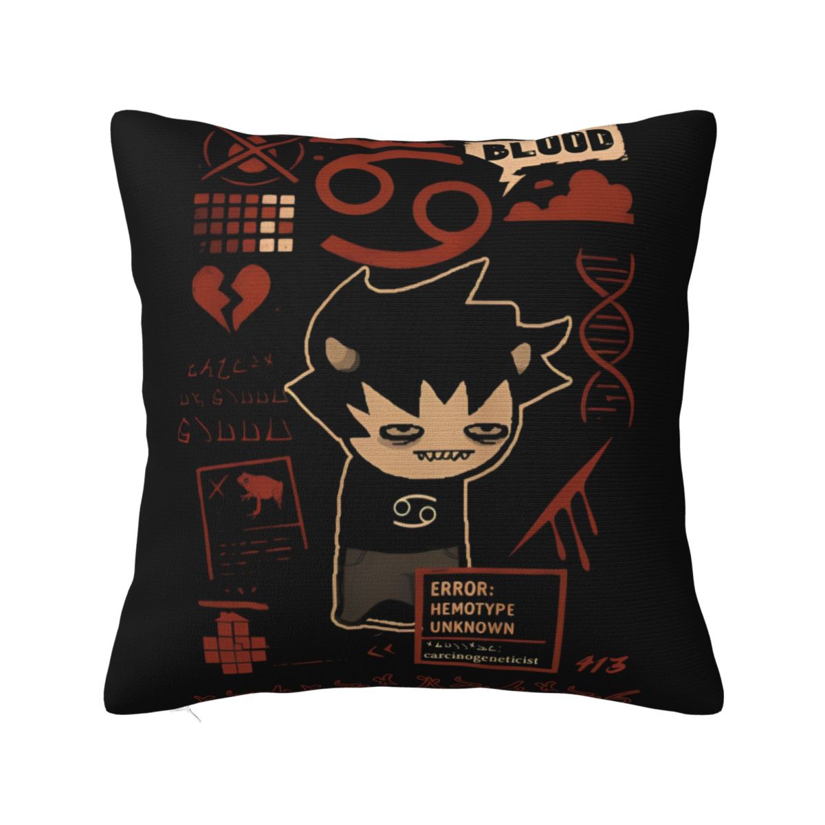 Homestuck Karkat Dave Strider Pillowcases Merch Printed Cushion Cover Throw Pillow Cover Seat Decoration Square Multi Size 12x12Inch