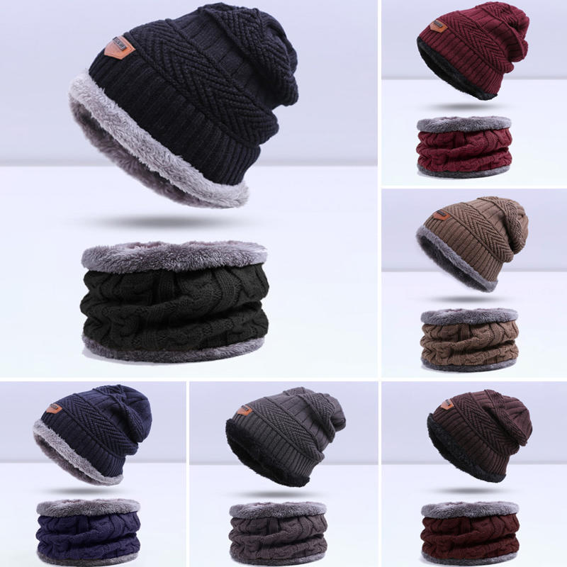 Adults Goat Skull Elastic Knitted Beanie Cap Winter Warm Skull Hats