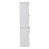 N625P293053054055W)Vetrina con LED, 4 Cassetti e 5 Ante, 21 Scomparti, Mobile Soggiorno, MDF, 119,5*40*180cm
