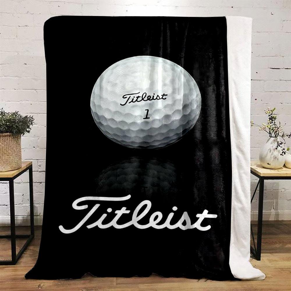 Golf Ball Titleist Print Blanket Bedroom Blanket for Livingroom Couch Lunch Break Soft Cozy Throw for Friend's Festival Gift