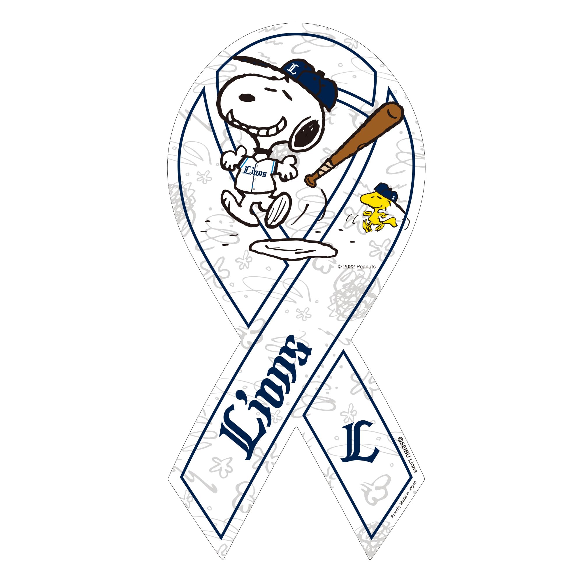 

Магнит-лента Snoopy Home Run Saitama Seibu Lions