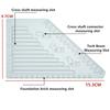 MOC Measuring Ruler Plastic Material Measuring Board Tool Easy Brick Ruler Blocks Multi-functio Construction Bricks Technical Parts Ideal For Children