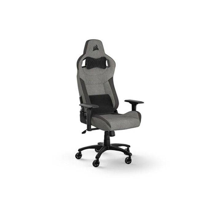 Fauteuil gaming - corsair - t3 rush - grey/charcoal - accoudoirs 4d - dossier inclinable 160°