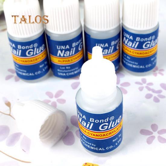 5 Pcs Pro DIY Adhesive Transparent Nail Glue Acrylic Tips Manicure Decor Tool