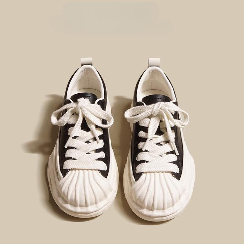 

Туфли на платформе белые кожаные женские туфли весна и лето новые туфли на платформе увеличивающие рост туфли растворяющиеся туфли повседневная спортивная обувь женская 40