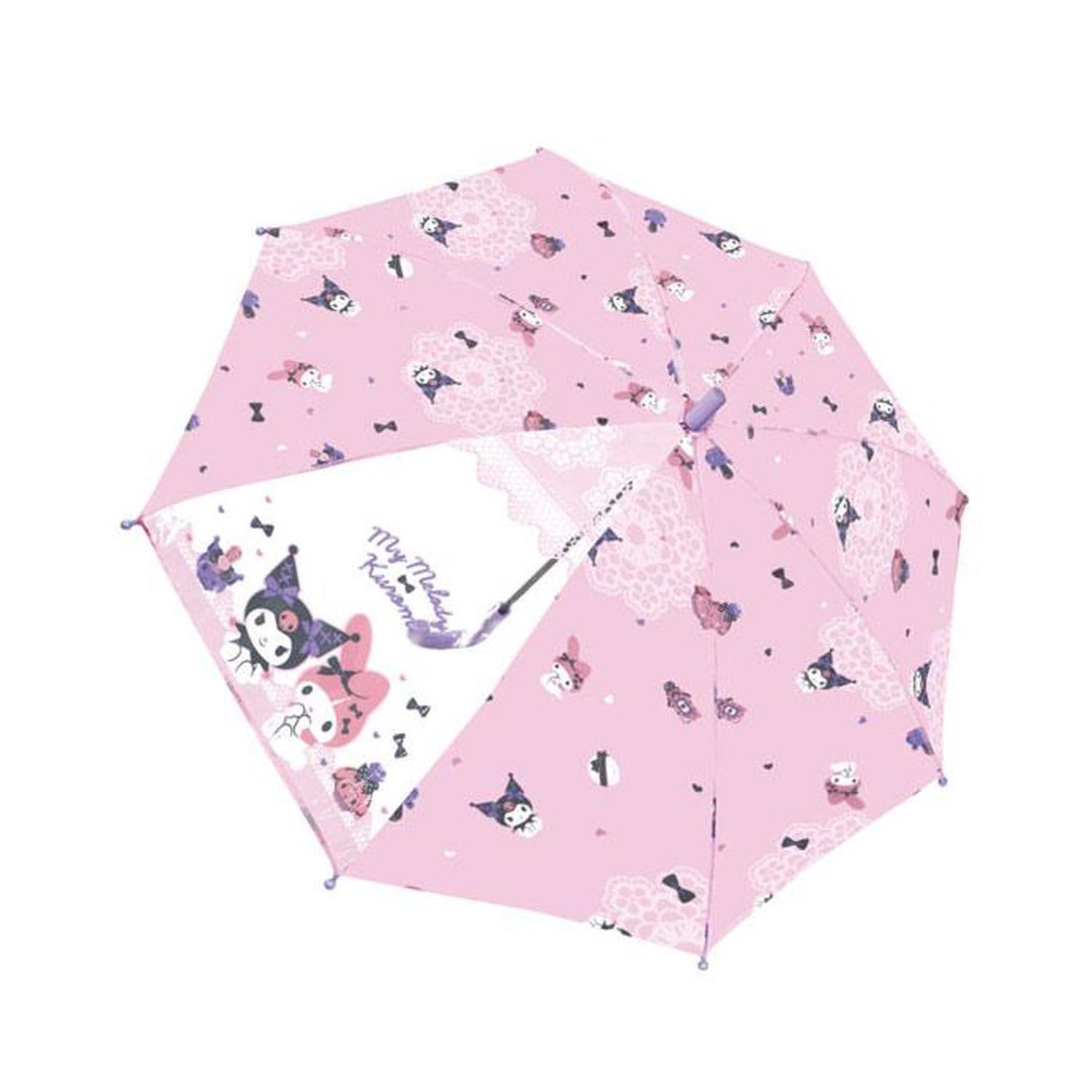 

My Melody Kuromi Зонт 50 см Прозрачное окно Sanrio Милый Автоматический розовый