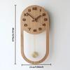 Simple Wall Clocks Nordic Luxury Retro Clocks Elegant Wooden Design Clock Household Entrance Hall Aesthetic Home and Decoration