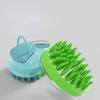 Dog Bath Brush With Soap Dispenser Silicone Massage Pet Shampoo Brush For Grooming And Washing