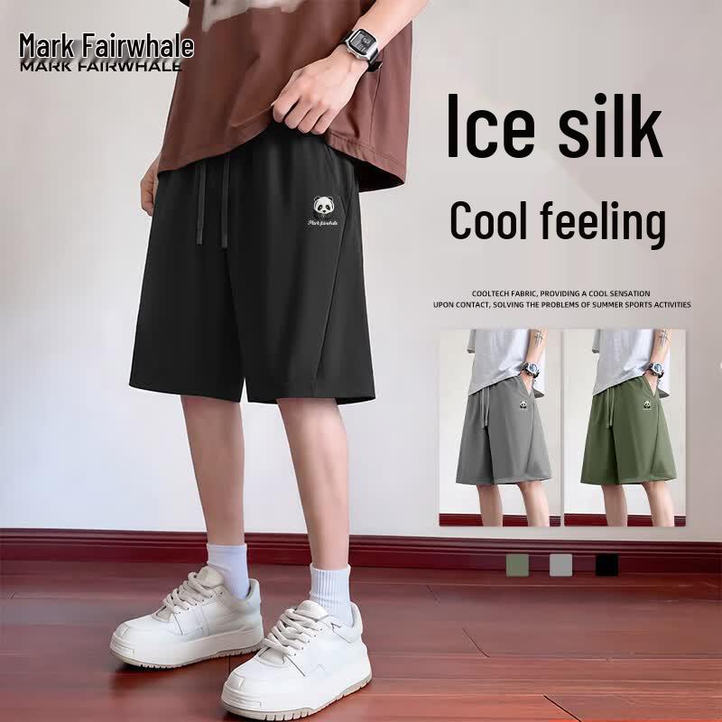 Mark Fairwhale Men s Ice Silk Casual Sports Shorts 4XL