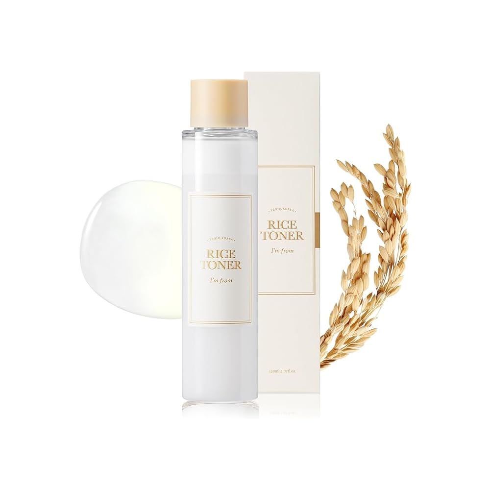 I'm from Rice Toner 150ml, Rice Essence, Skin Lotion, Exfoliating, Hydrating, Oil-Moisture Balance, Moisturizing, Brightening