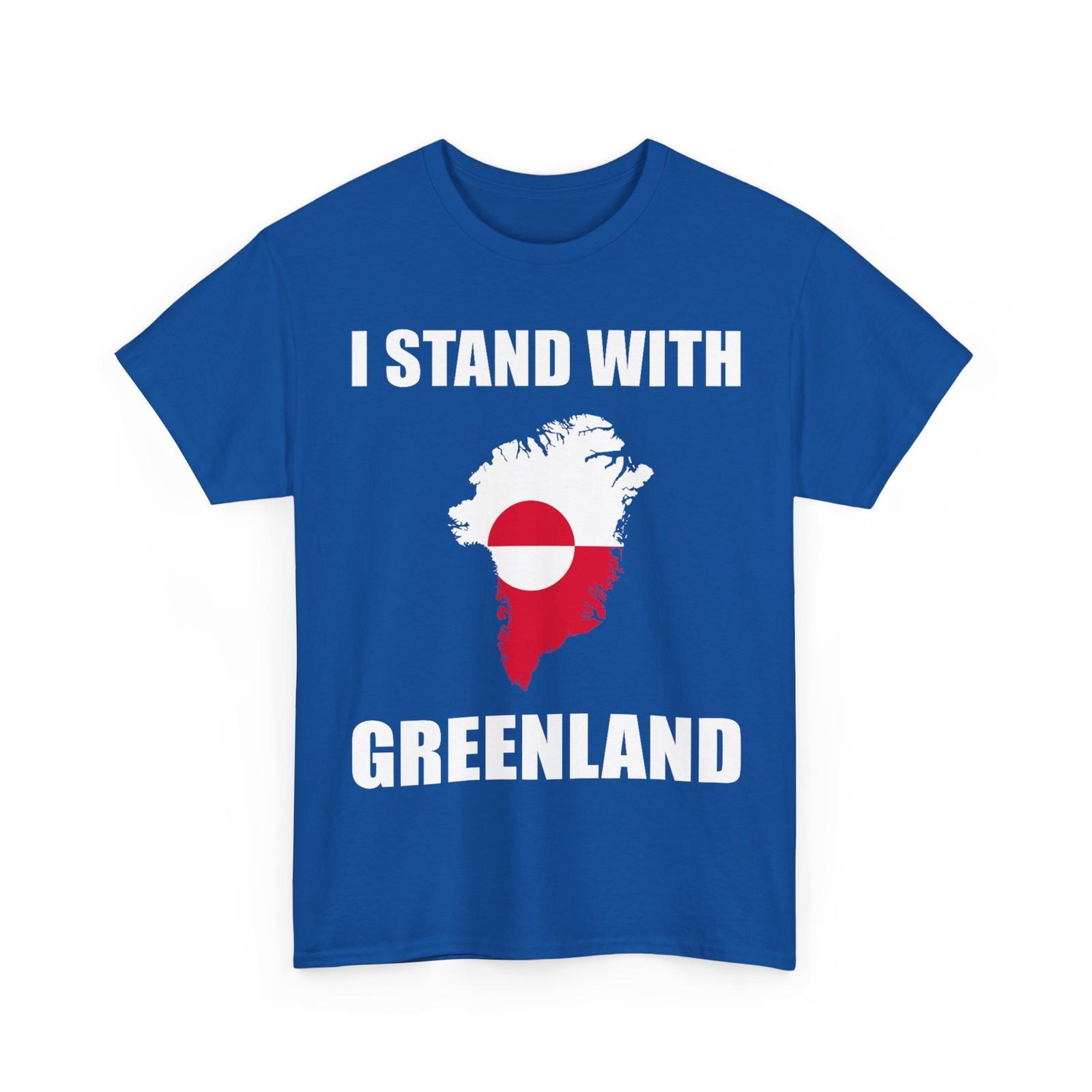 I Stand With Greenland Shirt, Greenland Lovers Greenland Map T-Shirt S