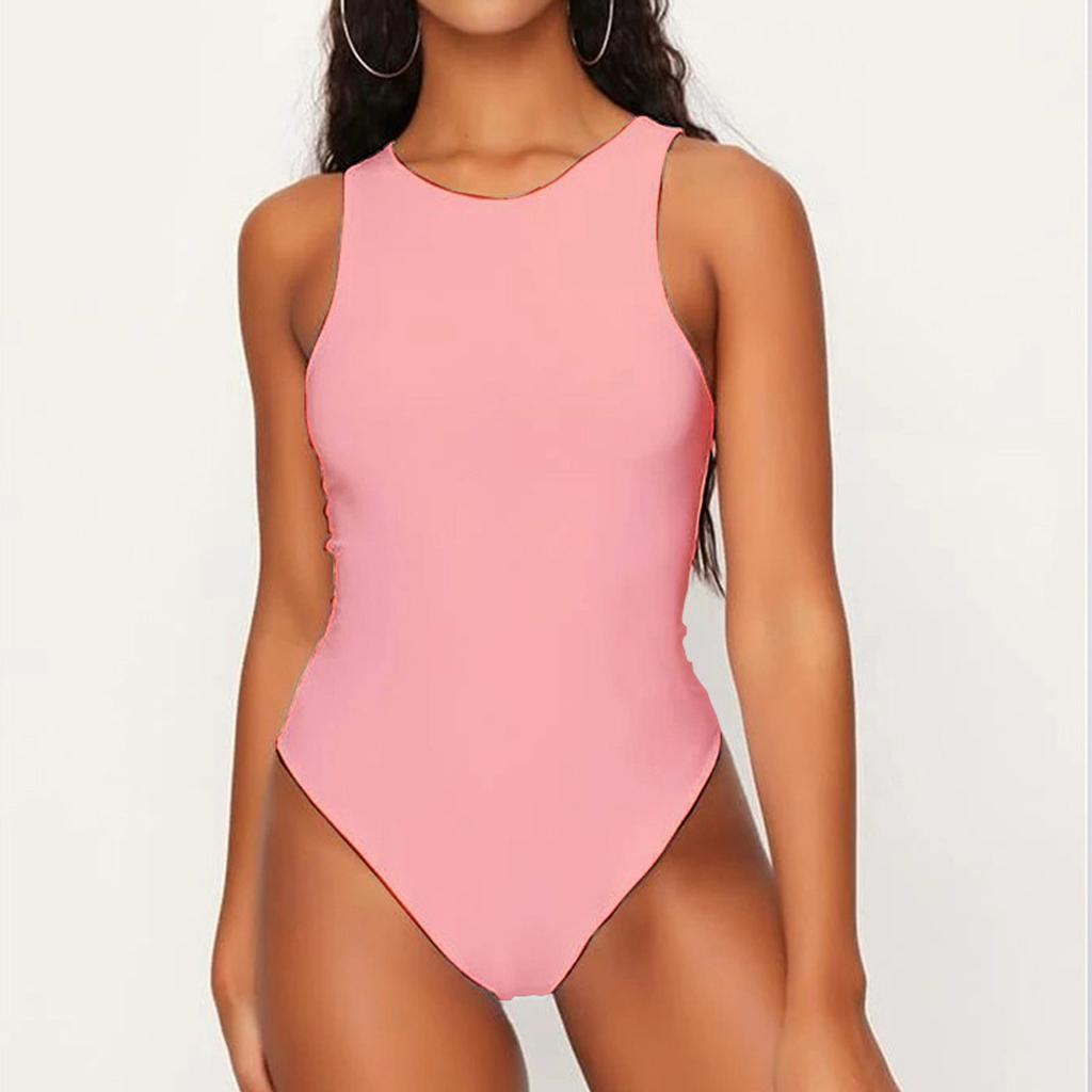 Fashion Sexy Women's Sleeveless Slim Ladies Bodysuit Jumpsuit