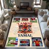 Lamin Yamal Customize Text Floor Rug Office Rug Perfect For Dining Room Study Room Outdoor Decorate Room Antislip Carpet Anime Office Decor