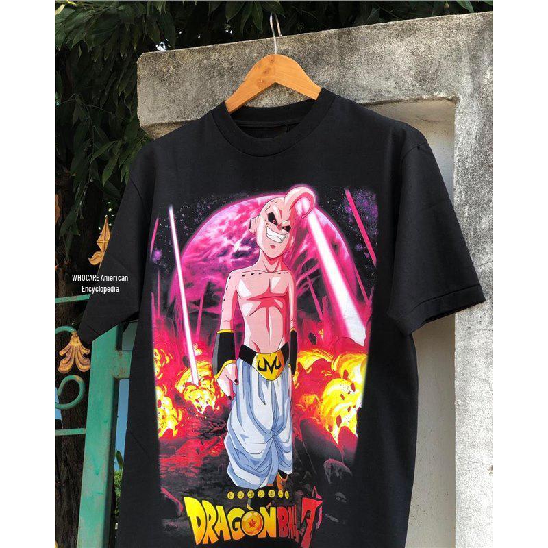 

Retro Dragon Ball Little Buu Vintage Drop Shoulder T-Shirt Drop Shoulder 1
