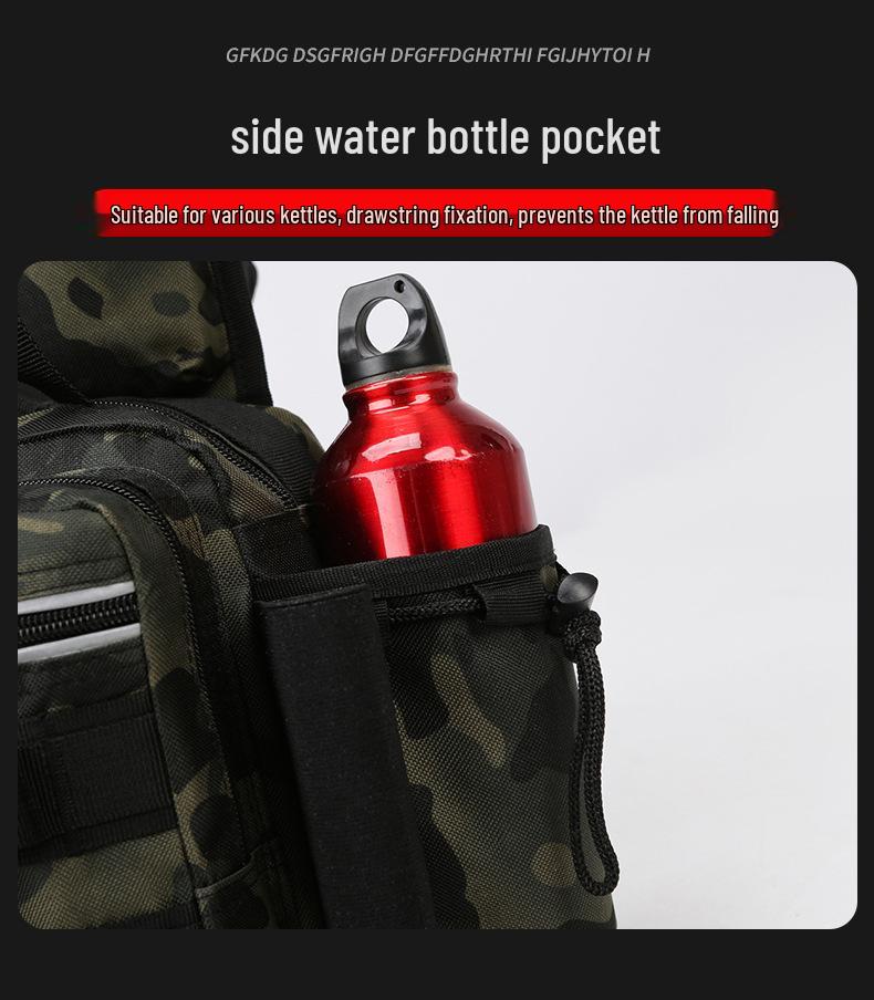 Taktischer Tarn-Multifunktions-Angelrucksack: Outdoor Hüft-, Brust- und Rutentasche mit großem Fassungsvermögen