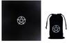 Kurop Pentagram Tarot 50cm X Pentagram Set of 2 Cloth, 50cm, Pouch, (Black)