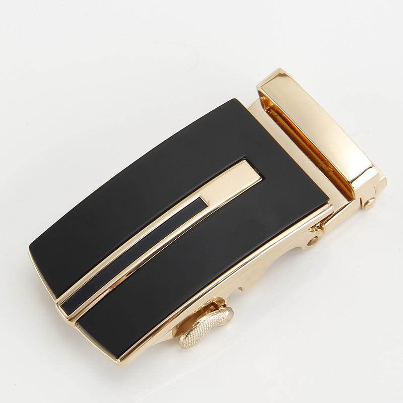 Mens Fashionable 35cm Automatic Buckle Waist Belt Durable Metal Design For Business Casual Or