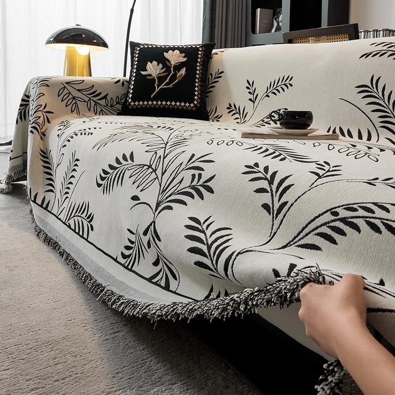 

Чехол для дивана Four Seasons из шенилла, универсальный, полотенце Nordic High Sense, устойчивый к царапинам, пылезащитный чехол, универсальный, нескользящий, тканевый чехол для дивана 180*130cm