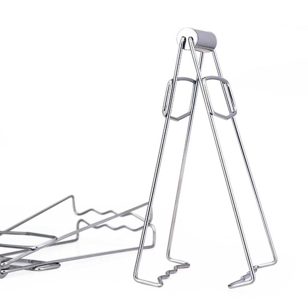 1Pcs Kitchen Stainless Steel Pot Pan Dish Bowl Clip Foldable Dish Plate Clip Tong Kitchen Clamp