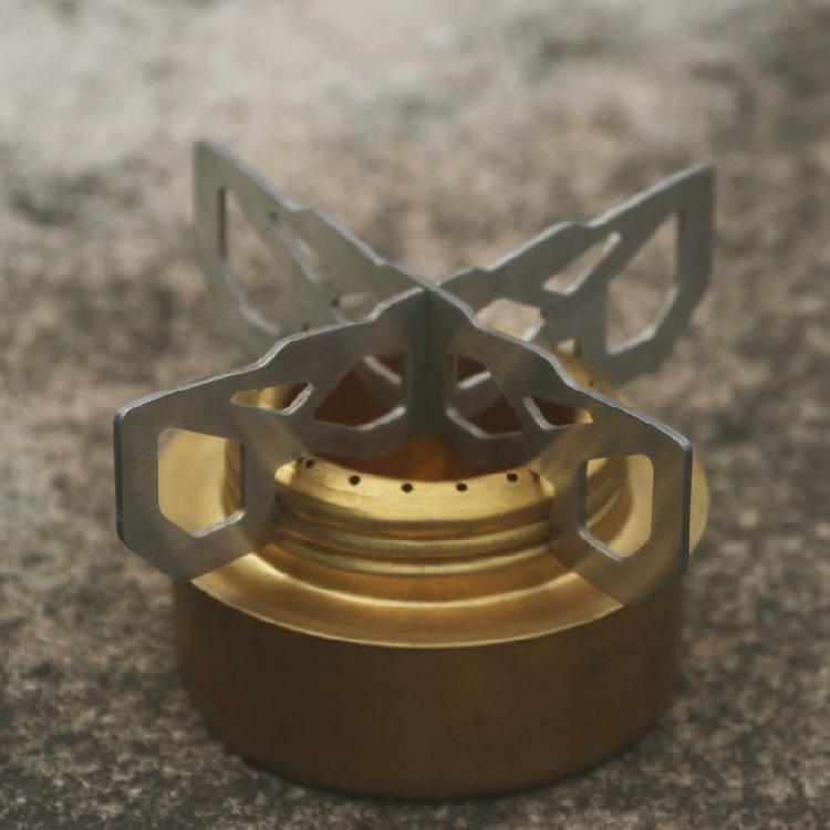 Outdoor Camp Alcohols Stove Crosses Stand Stainless Steel Picnics Stove Rack for Camp Hiking