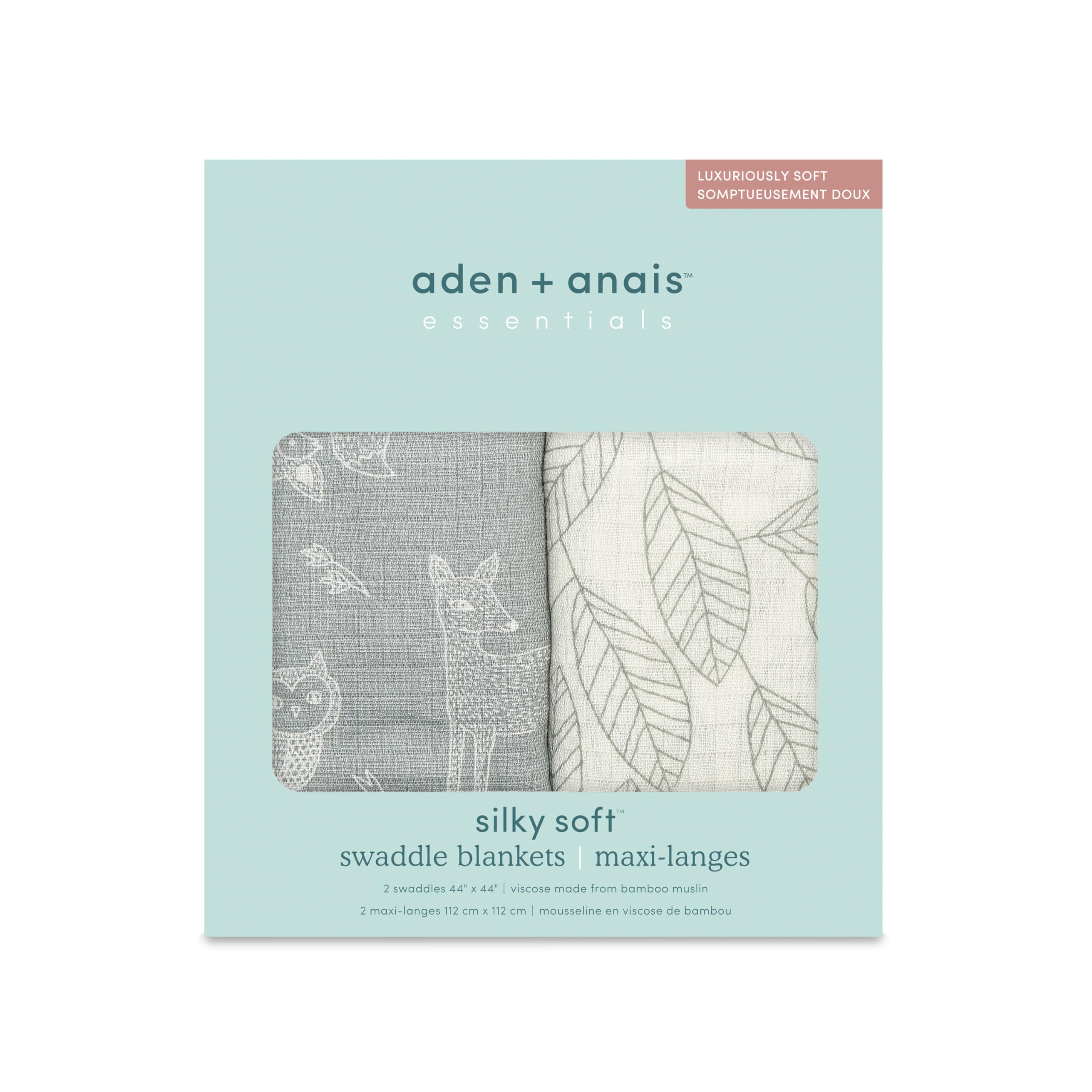 aden anais essentials Anais Japan Official Product Muslin Cotton for Baby Baby Shower Night Crying SWADAEESWS20003JB + (Aden + Essentials) - Swaddle,