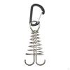Stakes Deck Anchor Peg, with Spring Buckle Awning High Strength Tool Carabiner Clips Peg for Camping