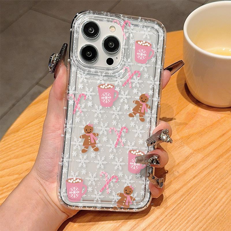 Applicable to Apple 15 mobile phone case iPhone13promax snowflake 14 silicone 12 cute 11 protective case 16plus