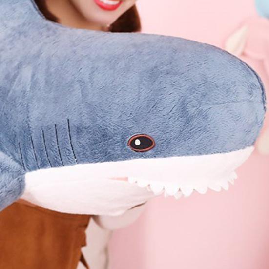 Stuffed Shark Toy Large Size Breathable Non-shedding Vibrant Stuffed Animal Cushion Toy for Sofa Decor