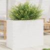 VidaXL Planter White 90x40x68.5 Cm Solid Pine Wood, Outdoor Planter, Flower Box, Tomato Planter, Planter 3282490