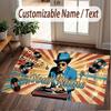 Custom Name Crystal Velvet Rug,Bruno Mars Comfortable Anti Slip Floor Mat For Room Decoration