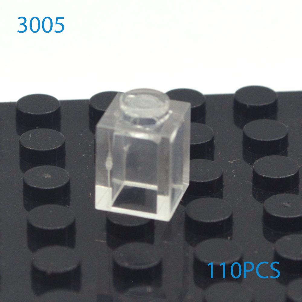 50 Stück/Los DIY Bausteine Dicke Figuren Steine 1x1 Noppen Pädagogisch Kompatibel mit 3005 Kunststoffspielzeug für Kinder Geschenke