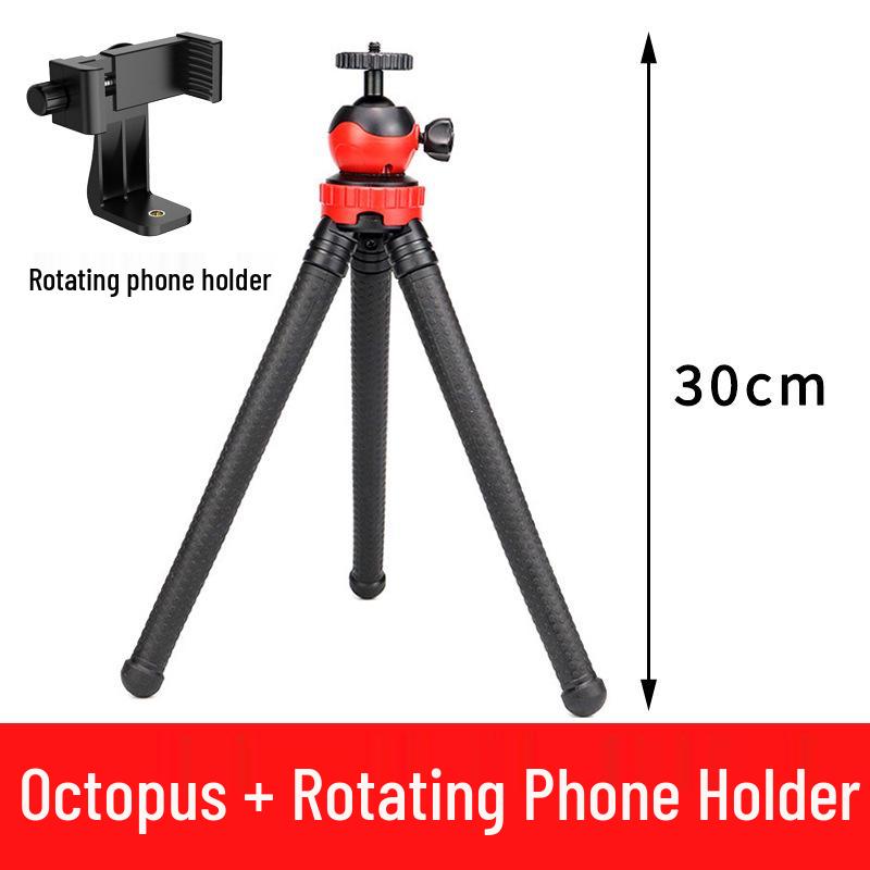 Versatile Flexible Octopus Tripod for Phones & Cameras - Outdoor/Indoor Stand for Selfie, Mirrorless DSLR, Live Streaming