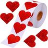 500pcs Gift Tags Love Heart Stickers Self-adhesive Blank Sealing Label Exquisite Handmade Reward Sticker Valentine's Day