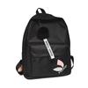 Large Capacity Printed Leaves Backpack Printed Leaves Canvas Rucksack Student Schoolbag  Female