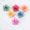 20pcs Silk Small Multicolor Rose Head For Christmas Decoration Wedding Home Living Room Bonsai Vase Accessory Artificial Flowers
