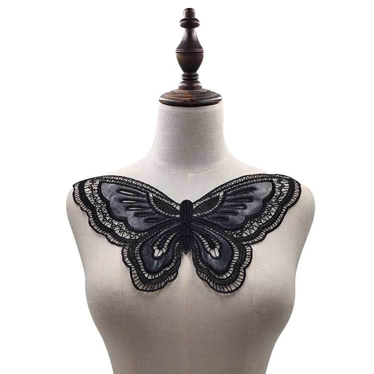 "Water-Soluble Lace Polyester Butterfly Embroidery False Collar"