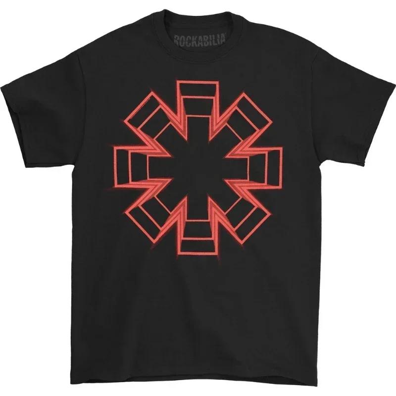 2025 RED HOT CHILI PEPPERS Rock Short Sleeve Rose Men's and Women's T-shirts Punk American Hip Hop Cotton T-shirt Summer Tee Top