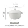 Creative Ceramic Binaural Bowl With Lid, Household Baby Steamed Egg Complementary Food, Small Bowl, Breakfast Bird'S Nest Dessert Bowl, Water-Proof St