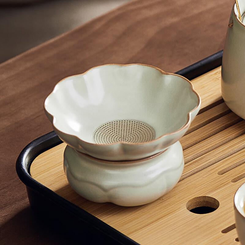 TEAHUE Ceramic Tea Strainer Set