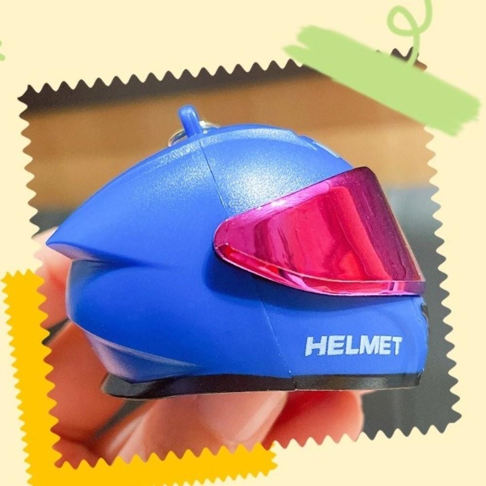 Luminous Key Pendant Matte Key Ring Cool Motorcycle Helmet Keychain  Student
