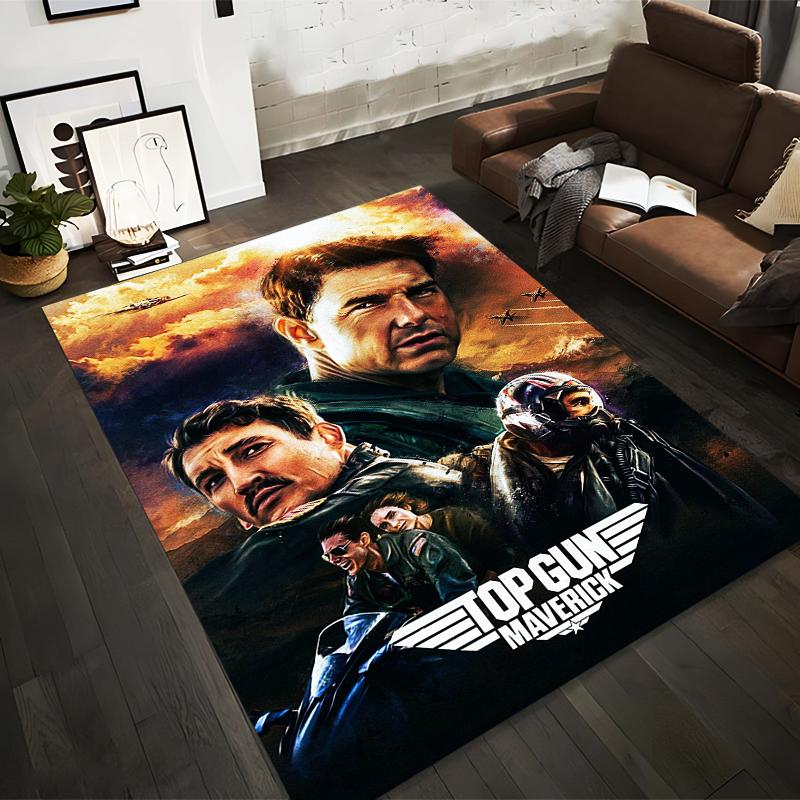 

Top Gun Maverick Movie Poster Style Carpet for Living Room Decor Suitable for use as an anti-slip for living room bedroom sofas 40x60cm( 15x23in )