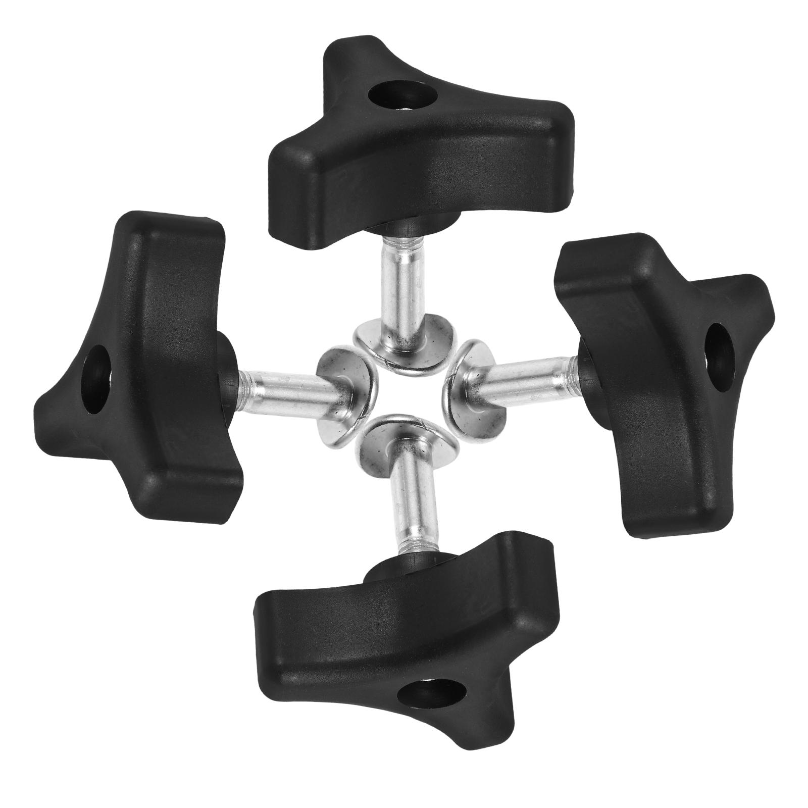 

4 Set Lawn Mower Handle Screws Compatible Various Brands Tightening Bolts Nuts Knobs Auxiliary Parts Garden Power Tools 5.20X4.50X2.10CM чорний