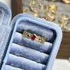 Temperament Versatile Color Butterfly Enamel Ring Women's New Light Luxury Retro Fashion Niche Design Fashion Ring