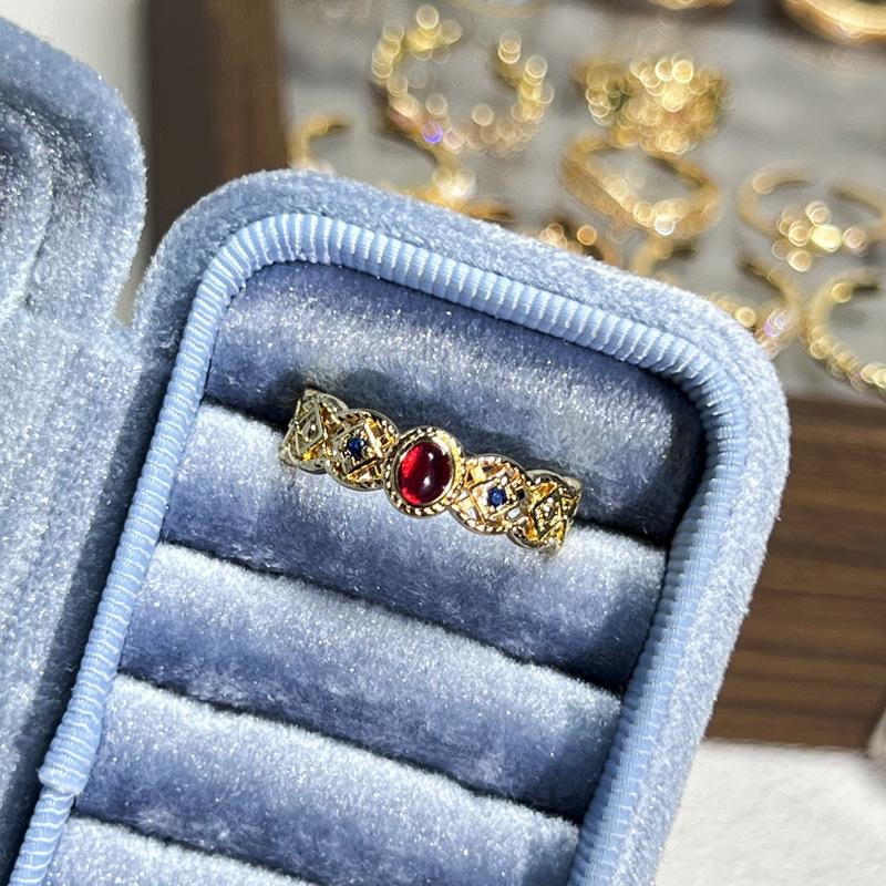 Temperament Versatile Color Butterfly Enamel Ring Women's New Light Luxury Retro Fashion Niche Design Fashion Ring