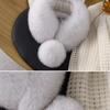 New Product Luxury, Good Quality, Exquisite Fox Hair Wide Version Suction Buckle Scarf, Fur Scarf, Big Ball Warm Scarf